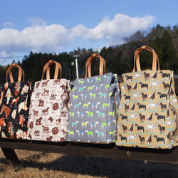 馬柄トート型リュック 