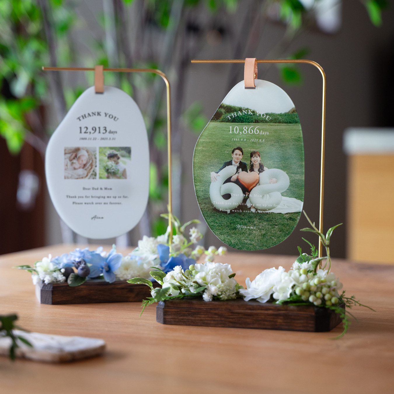 『フルプリントタイプ追加♪』【両親贈呈品・子育て感謝状】オーナメントプレート【全5色】