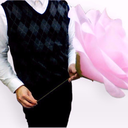 【おためし】ジャイアントフラワー ローズL レッド　Giant Flower 花径約45cm　結婚式　アニバーサリー 6枚目の画像