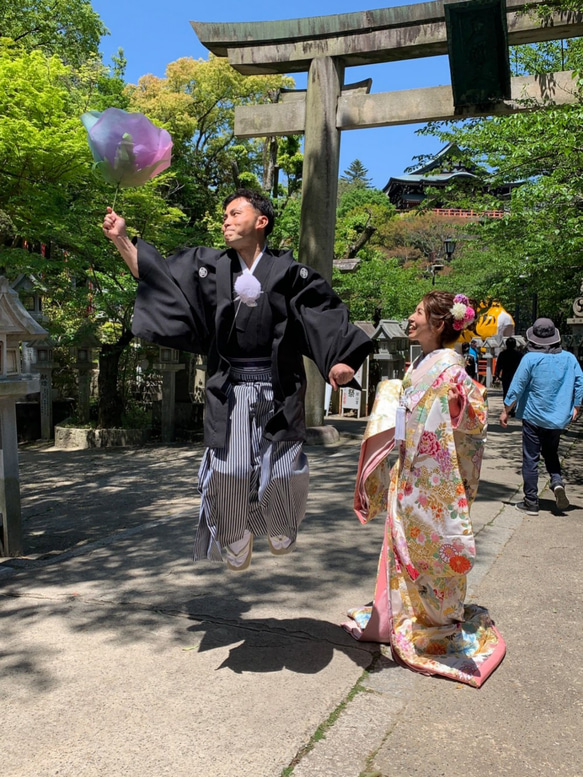 【おためし】ジャイアントフラワー ローズL レインボー　Giant Flower 花径約45cm　結婚式 装飾 6枚目の画像