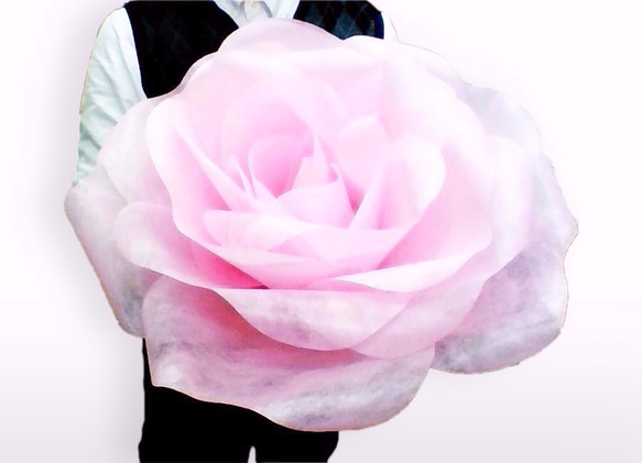 【おためし】ジャイアントフラワー ローズL バイオレット　Giant Flower 花径約45cm　結婚式　装飾 5枚目の画像