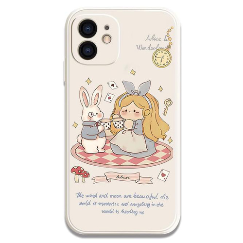北欧 スマホケース ウサギ iPhoneケース 不思議の国のアリス