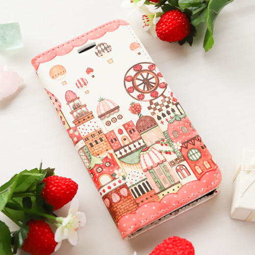 ケイトスペード iPhone15 ケース ストロベリーガーデン スマホケース ストロベリーガーデンシティ」iPhone16/15/14/13など手帳型