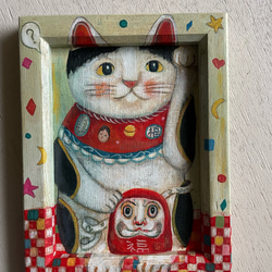 幸せを呼ぶ猫 A happy cat （原画） 絵画 うつみえま 通販