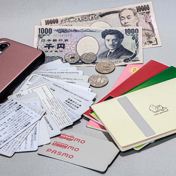 お財布ショルダー ★（タータンチェックベージュ） 背面にポケット付きビニコ2849 8枚目の画像