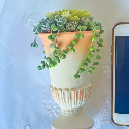 多肉植物寄アレンジ♡ 樹脂粘土多肉 インテリア 多肉植物 Tea Tree