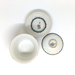 九谷紋様『桜に鳥』の中国茶器　蓋碗　カップ&ソーサー 4枚目の画像