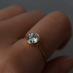 【K10】モアサナイト　リング　15号　0.94ct 9枚目の画像