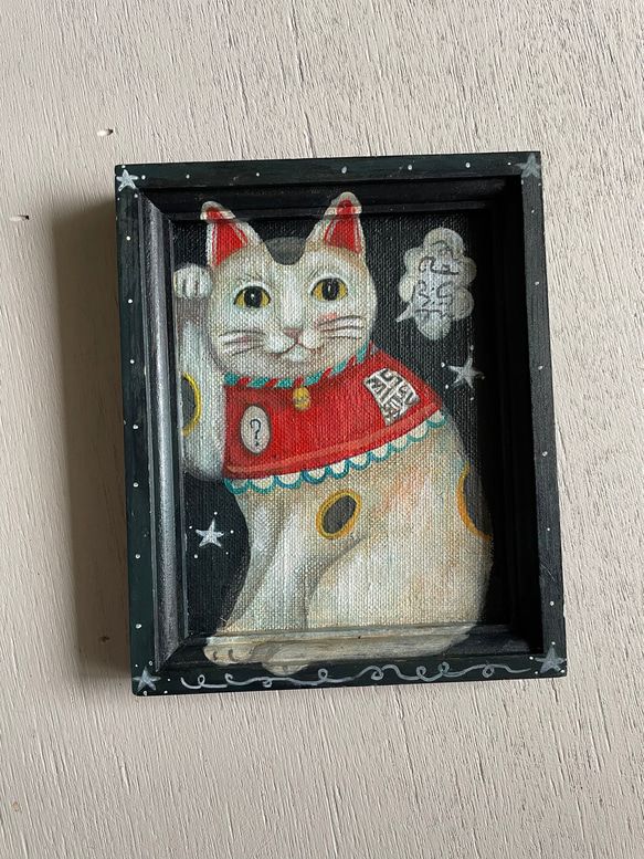 幸せを呼ぶ猫 A happy cat （原画） イラスト うつみえま 通販