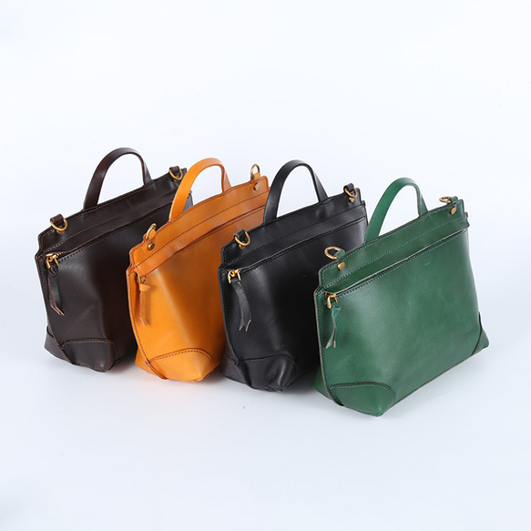 本革 2way ショルダーバッグ ハンドバッグ レザー 牛革