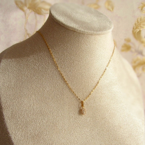 10K K10 モアサナイト モアッサナイト ネックレス トップ 10金 刻印