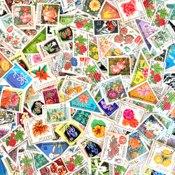 ＊。海外の美しい花の切手 .。＊ 15枚アソートセット（レジン封入素材、コラージュやラッピング等にも） 7枚目の画像