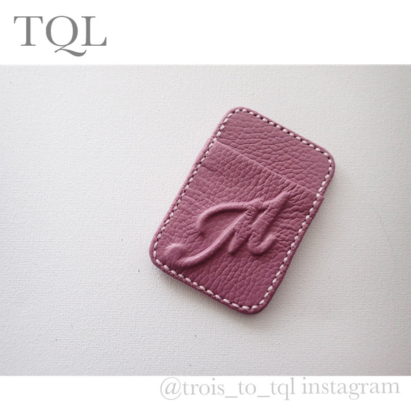 イニシャルポケットカードケース【TQL】 3枚目の画像