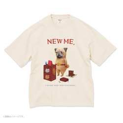厚みのあるBIGシルエットTシャツ「NEW ME」/送料無料 6枚目の画像