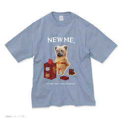 厚みのあるBIGシルエットTシャツ「NEW ME」/送料無料 7枚目の画像