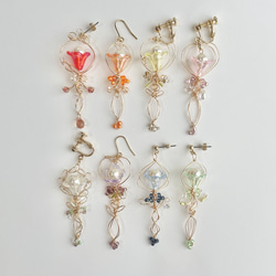 デイジー様　4点おまとめ　本物のお花のピアス　イヤリング デイジーのピアス or イヤリング / Daisy Pierced or Clip-On Ea