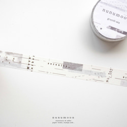 nunumoon original　コラージュ風　マスキングテープ　grayish sea　11052 1枚目の画像