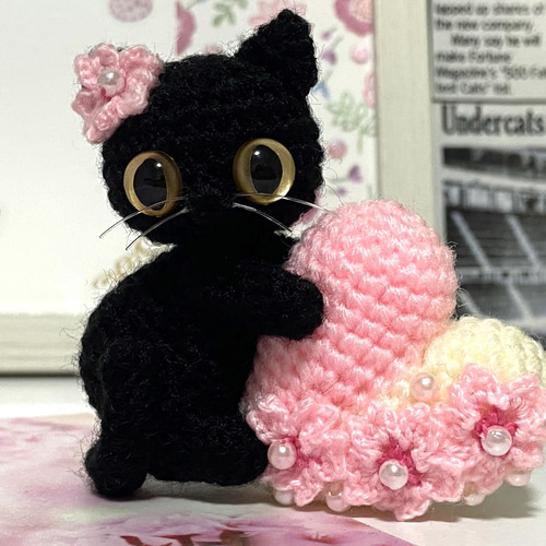 公式サイト - ハイブランドの新作が続々登場 黒猫の桜ハート♡キーホルダー・ストラップ・ボールチェーン ネコ一般