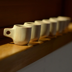 かわいいミニチュアコーヒーカップ/ペンダントorマグネット/セラピストが作る木工品 #0079 3枚目の画像
