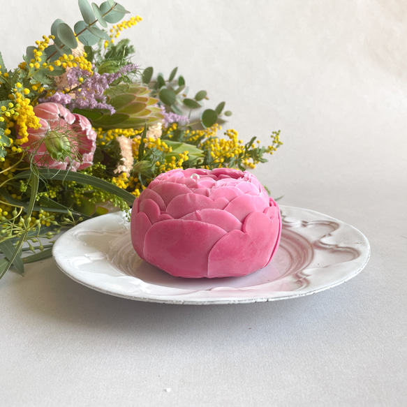 花蠟燭“peony L  (fuchsia pink)” 第2張的照片