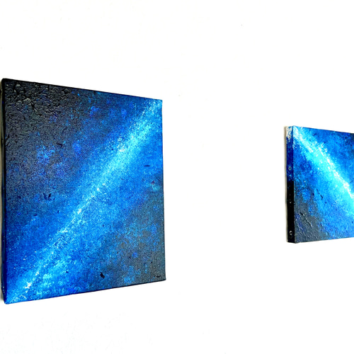 青の絵 深淵の青 夜空に心を委ねて【零105】 絵画 零freedbyshigi 通販