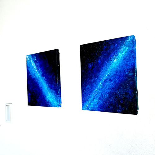 青の絵 深淵の青 夜空に心を委ねて【零105】 絵画 零freedbyshigi 通販