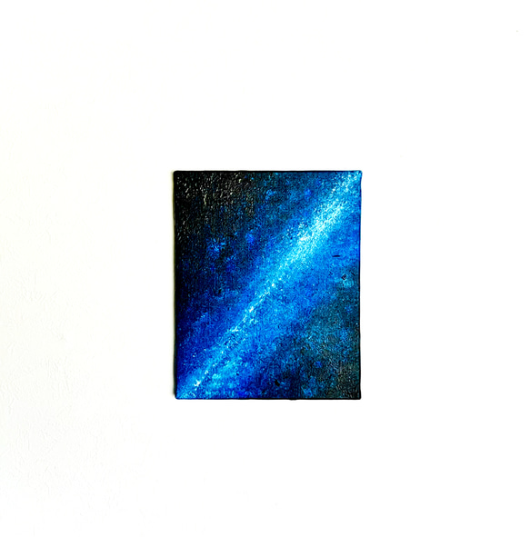 【零105】絵画  宇宙 青 空 海  抽象画 原画  インテリア 1枚目の画像