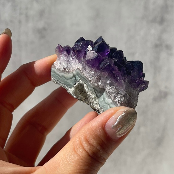 ウルグアイ産【アメジスト／紫水晶】クラスター（91.5g）鉱物 天然石 3枚目の画像