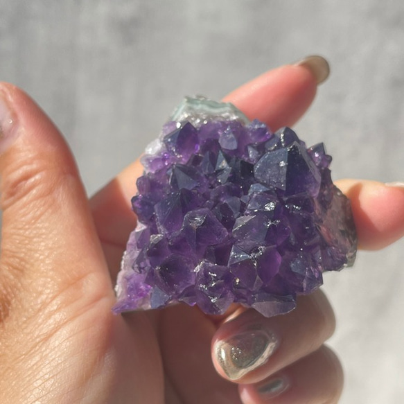 ウルグアイ産【アメジスト／紫水晶】クラスター（91.5g）鉱物 天然石 12枚目の画像
