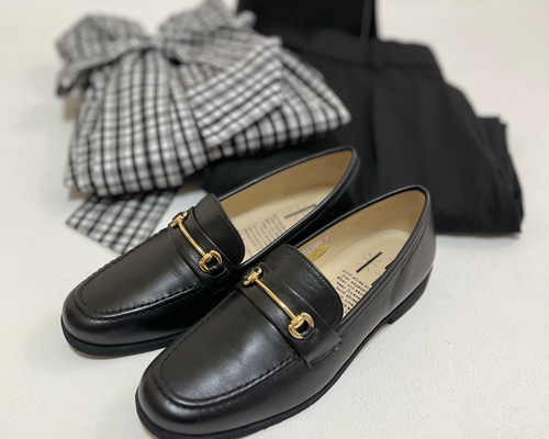 マルトク 本革ローファー 美品 送料18500込み 本革／ビットローファー／BLK／日本製／26005 スリッポン 粋〜iki 通販