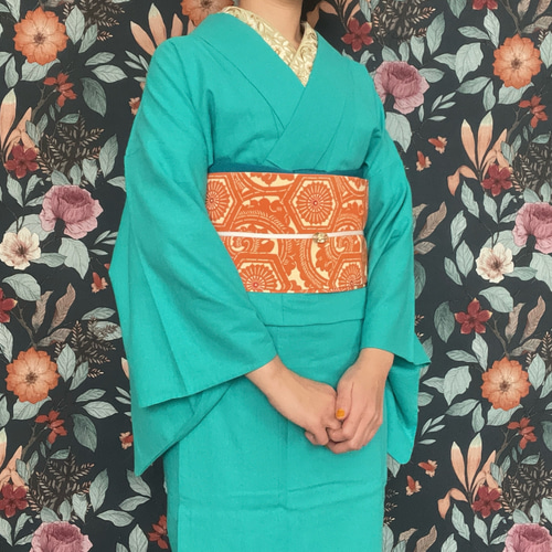 65 浴衣・綿麻着物9枚おまとめ売り材料綿、麻 浴衣 綿麻 フリーサイズ 単品 選べる16柄 | 着物通販店 枠