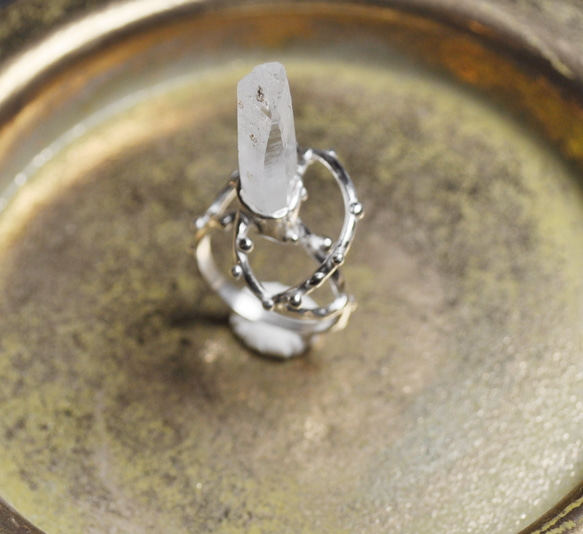 Silver925・水晶の指環：《いつかユニコーンになる指環》 5枚目の画像