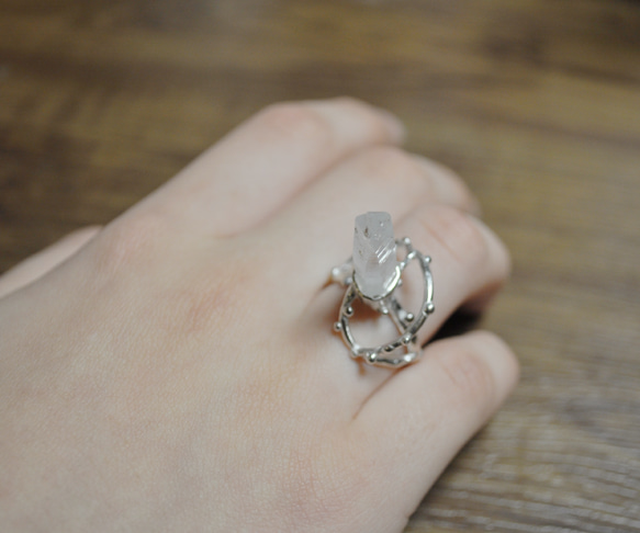 Silver925・水晶の指環：《いつかユニコーンになる指環》 10枚目の画像