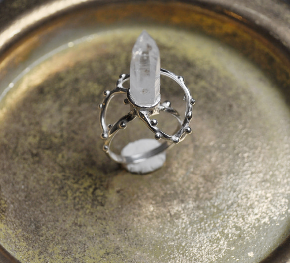 Silver925・水晶の指環：《いつかユニコーンになる指環》 3枚目の画像
