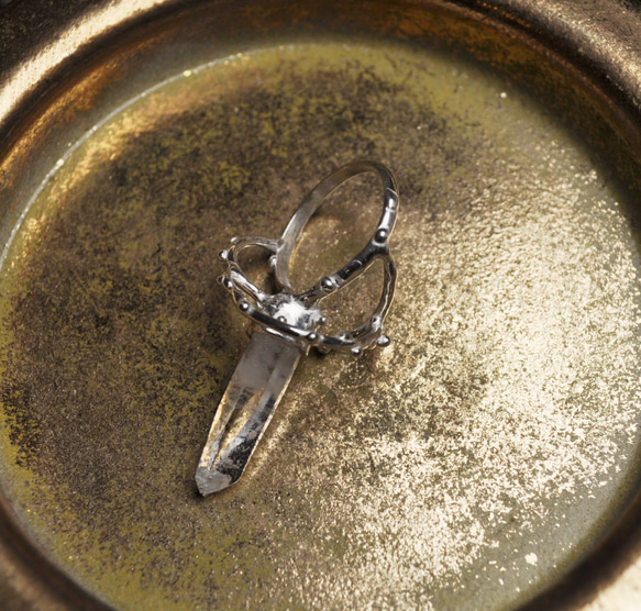 Silver925・水晶の指環：《いつかユニコーンになる指環》 8枚目の画像