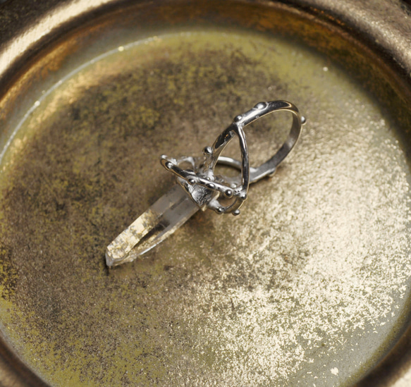 Silver925・水晶の指環：《いつかユニコーンになる指環》 9枚目の画像