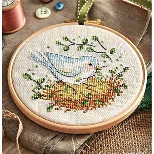 クロスステッチ刺繍キット 鳥の巣 キット w_moon 通販 17356718 クロスステッチ刺繍キット 鳥の巣 キット w_moon 通販 17356718
