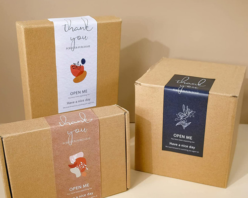 丸＃42】ツヤありショップシール☆サンキューシールアクセサリー台紙の