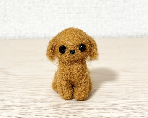 羊毛フェルトトイプードル　♡ティファニー♡ aa01e572fdf7b24cca5f8f9e771b5c
