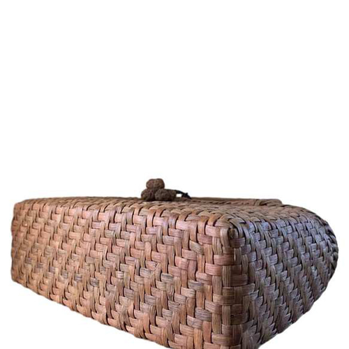 お得】山葡萄かごバッグ 手作り 籠バッグ 網代編み (約)幅32