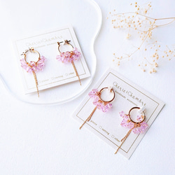 Sakura Color Foop Pierce/Earring 1枚目の画像