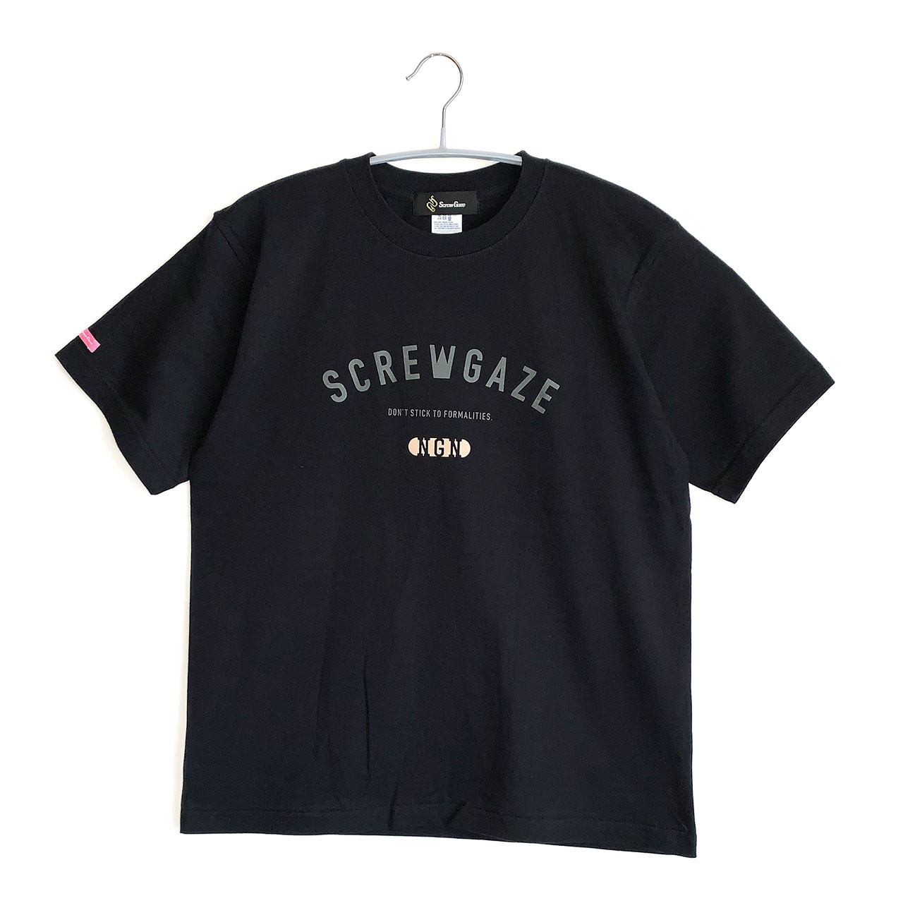 新品 ロゴTシャツ ランダムプリント 刺繍 コットン ブラック フリー 予約]コード刺繍ロゴTシャツ/ブラック – Lumier