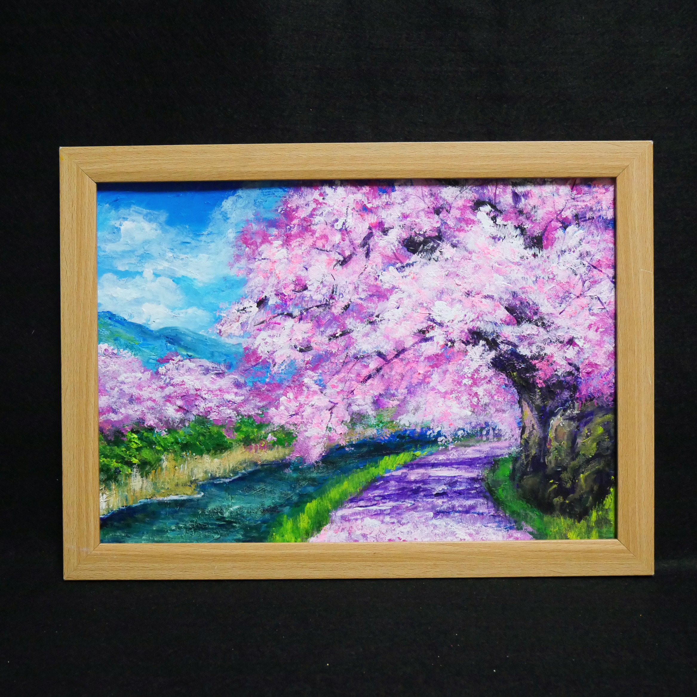油絵 油彩 油彩画 絵 絵画 【Rose】 油絵 油彩 油彩画 絵 絵画【桜トンネル】 絵画 HR 通販
