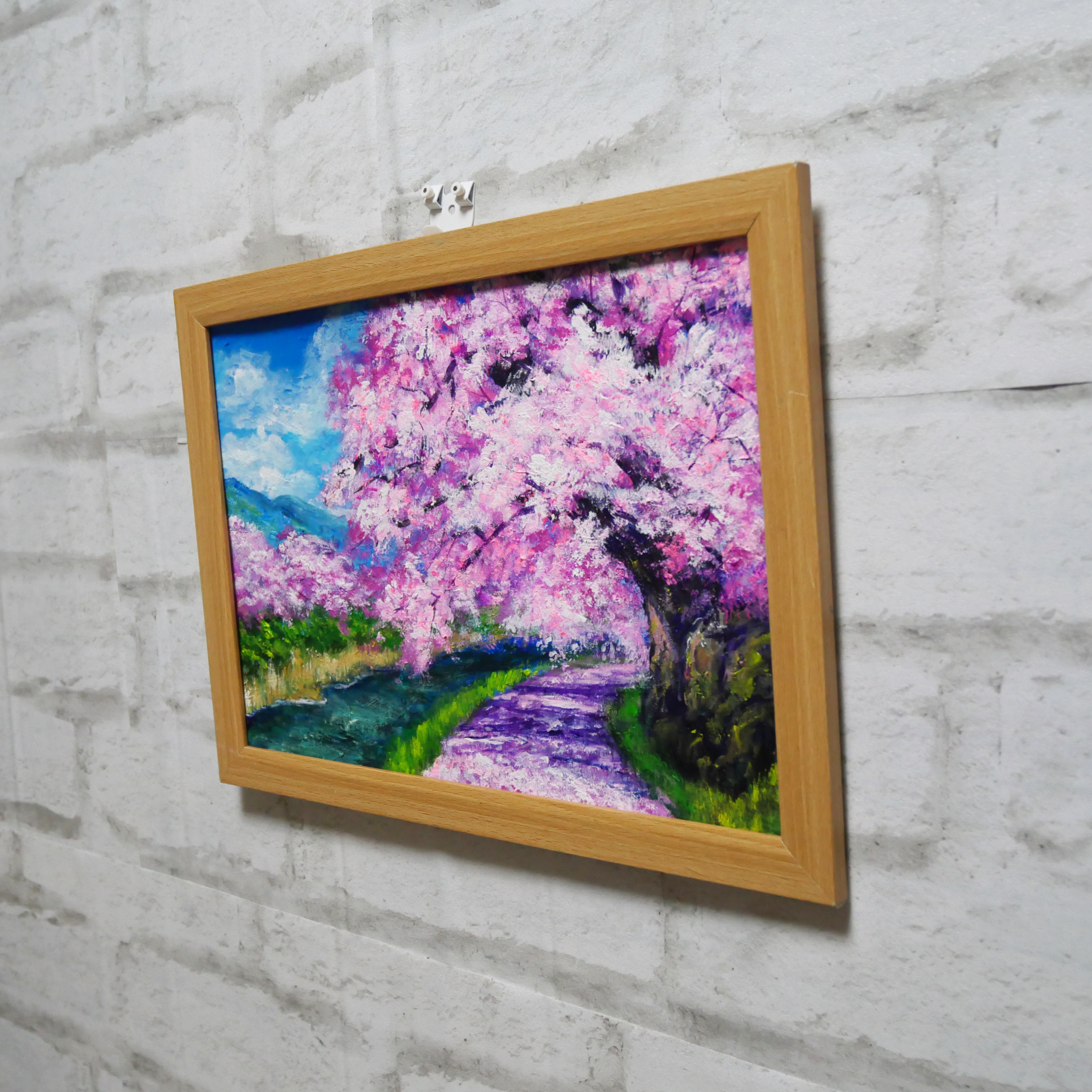 油絵 油彩 油彩画 絵 絵画 【ライラック】A4 油絵 油彩 油彩画 絵 絵画 【ライラック】A4 絵画 HR 通販