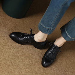 本革 オックスフォードシューズ レディース靴 靴 スニーカー  22～25サイズ３色H-870 11枚目の画像