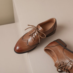 本革 オックスフォードシューズ レディース靴 靴 スニーカー  22～25サイズ３色H-870 19枚目の画像