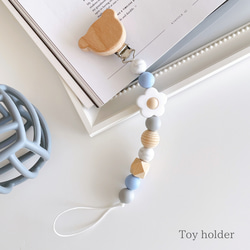 くまさんのトイホルダー/シューズクリップ/ブランケットクリップ/マグホルダー 3枚目の画像