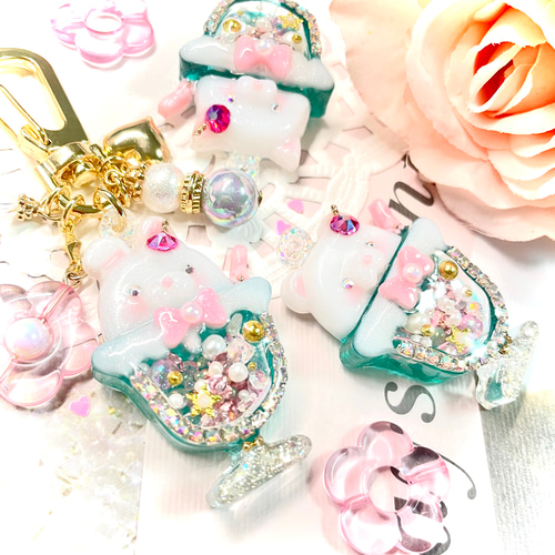 桜 くま ちゃん 春 の メロンソーダ シェイカー キーホルダー その他 