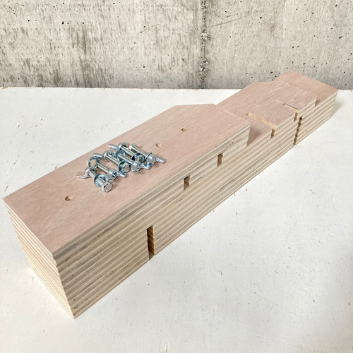 什器 低段差ひな壇6段/50幅/4.5差/普通合板〈上質材〉 小物用