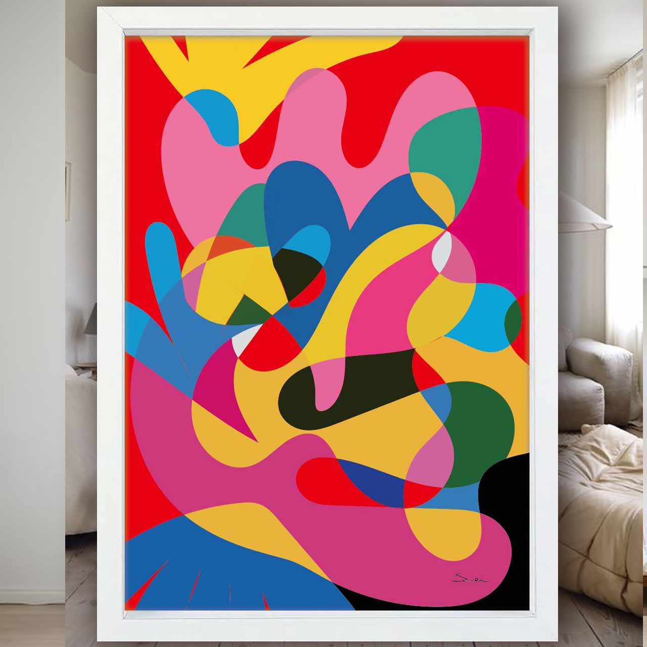 ダイナミックアート　イラスト　ポスター　A4 A3 A2 A1　アート  　アートポスター　sei検索　2524 11,544円